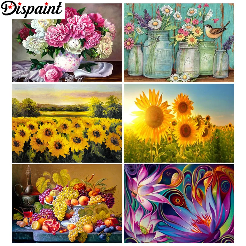 

Dispaint 5D Diamond Embroidery Needlework Kit "Flowers and birds" Diy Diamond Painting Cross Stitch Home Decoration Gift