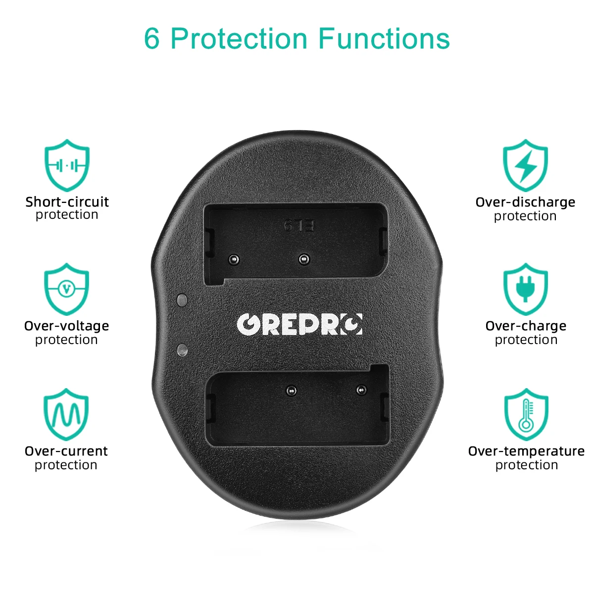 Аккумулятор 2000 мАч для телефона с двойным зарядным устройством камеры Nikon D3000 D5000