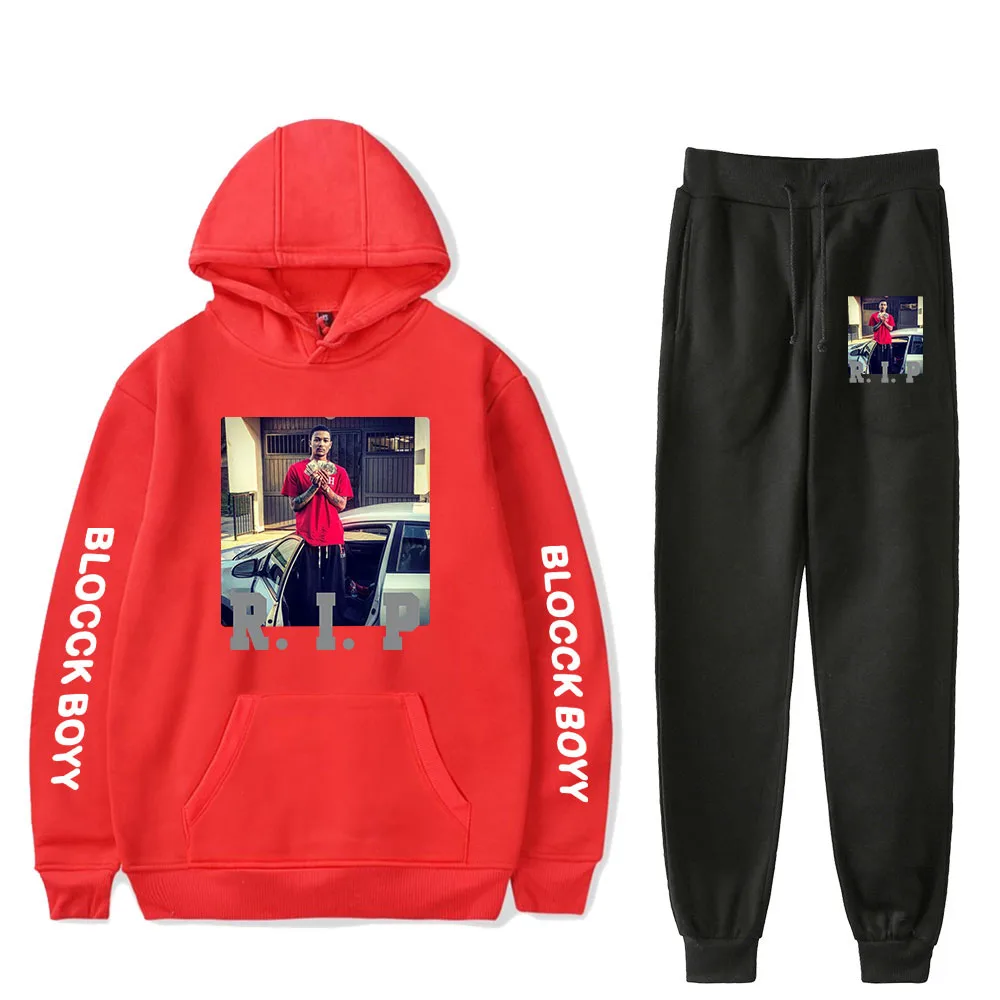 

blocck boyy Bennys Album Harajuku Printed Jogger Sweatshirt Sets Sports Hoodies Sweatshirts+pants Sets Piece