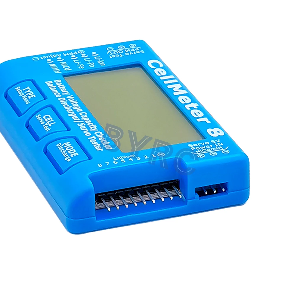 RC CellMeter-8 1-8S измеритель емкости аккумулятора напряжения LiPo li-lon NiMH 8 высокое