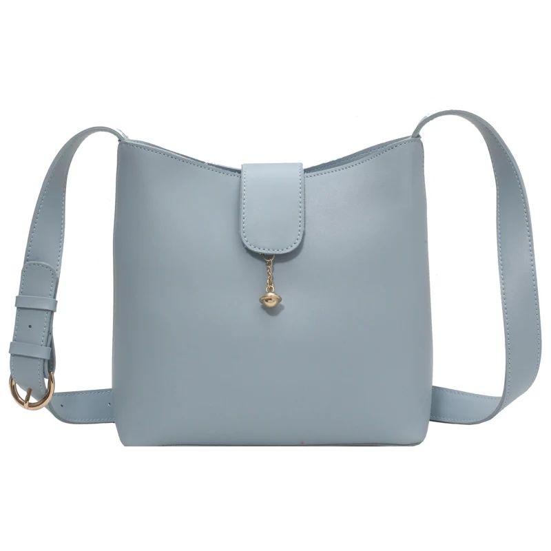 

Niche Design High-end Large-capacity Female Bag 2021 New Fashion Messenger Bag Bucket Bag Underarm Bag Dual-use Bag Width: 25cm