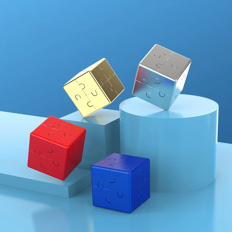 Магнитный куб Спиннер игрушка для снятия стресса игрушки из металла