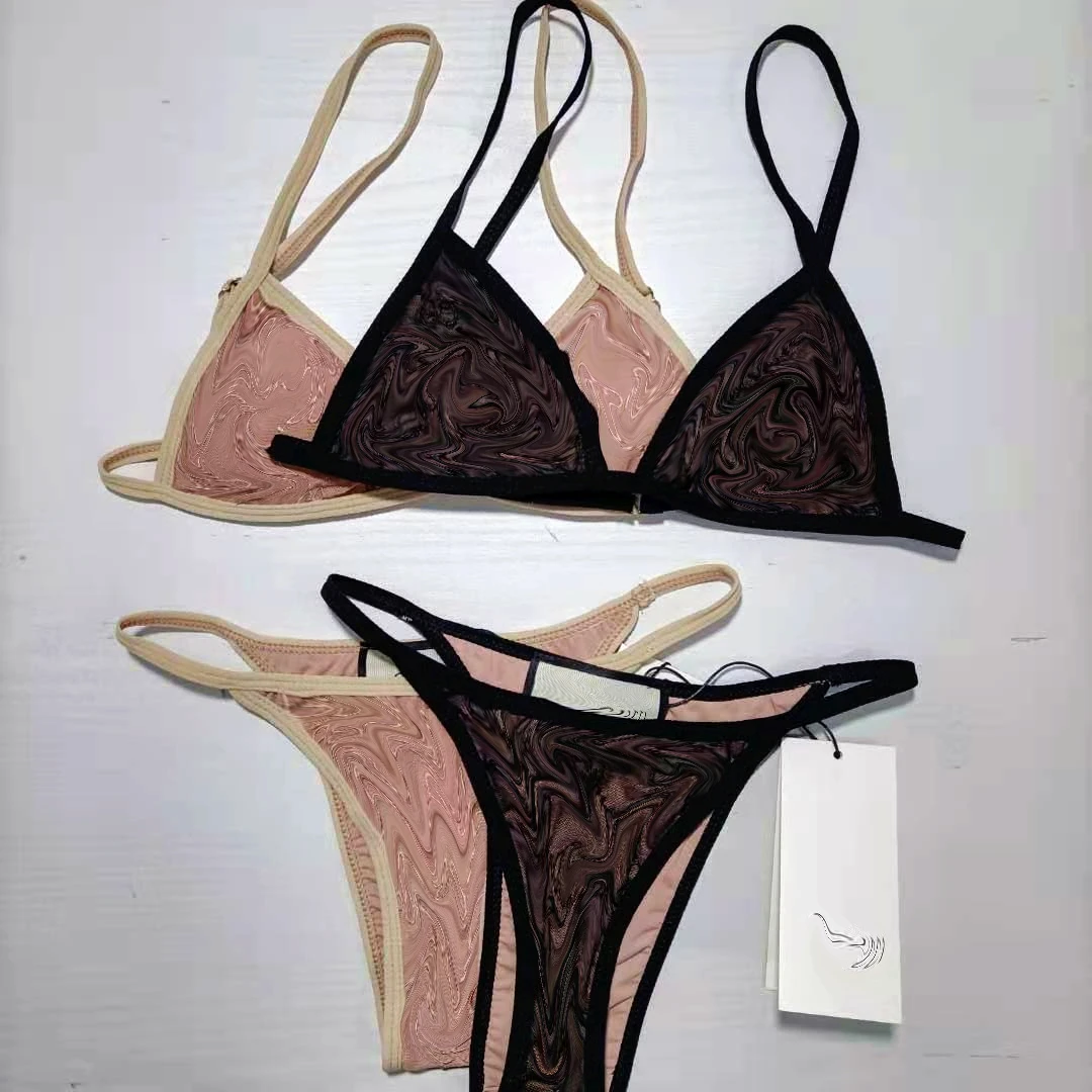 

2021 New Arrival Summer Women Two Piece Swimsuit Beach Swimwear Designer Sexy Bikini Bathing Suit 8913