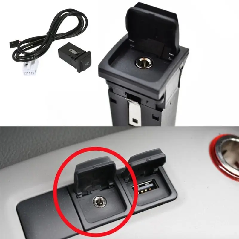 Автомобильный USB AUX аудио переключатель кабель для VW1 Golf GT I R MK6 MK5 Jetta RCD310 RCD510|Кабели