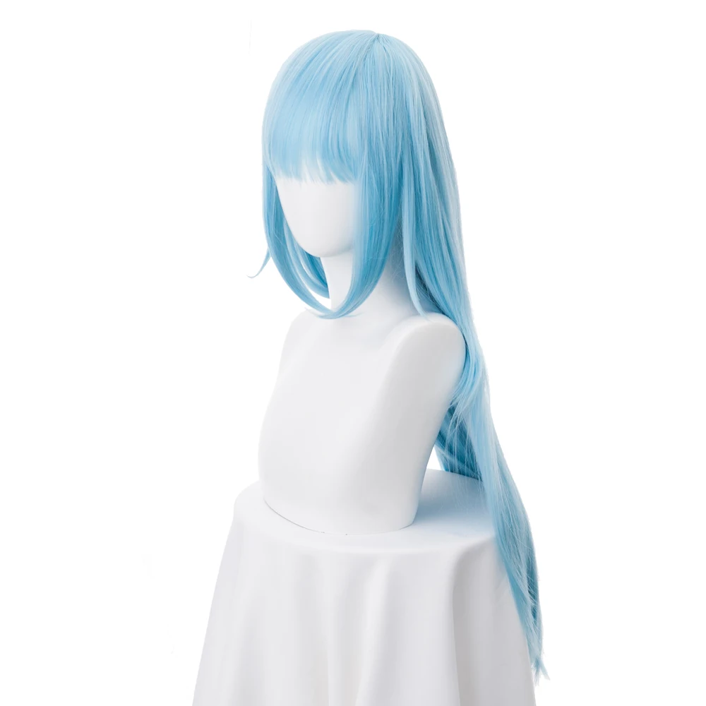 В этот раз я перевоплотился в слизи косплей парик Rimuru Tempest 70 см длинные прямые