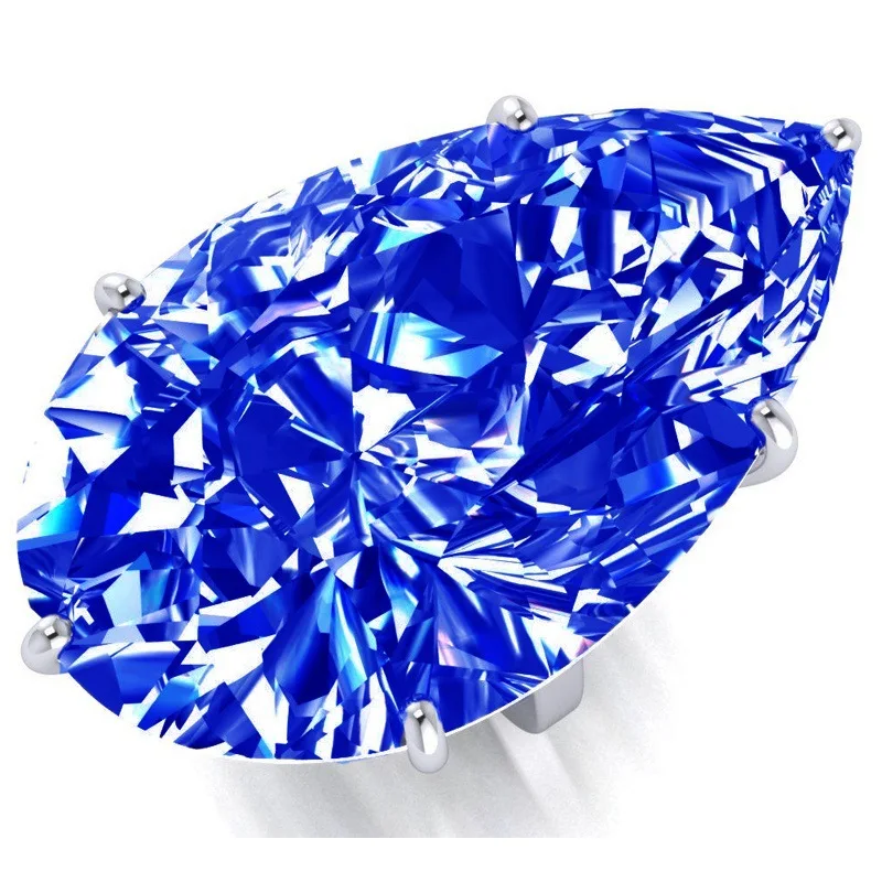 4 цвета роскошные женские кольца с большим вырезом 8ct 5A Циркон Cz обручальное