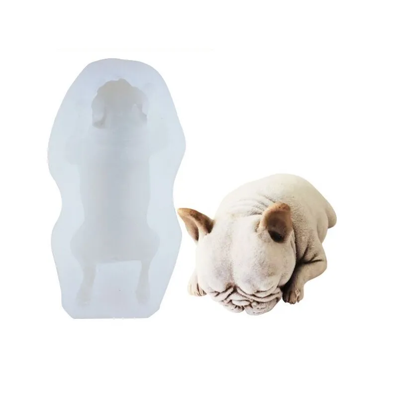 Сделай Сам украшение из помадки милая собака силиконовая форма мусс торт 3D шэр