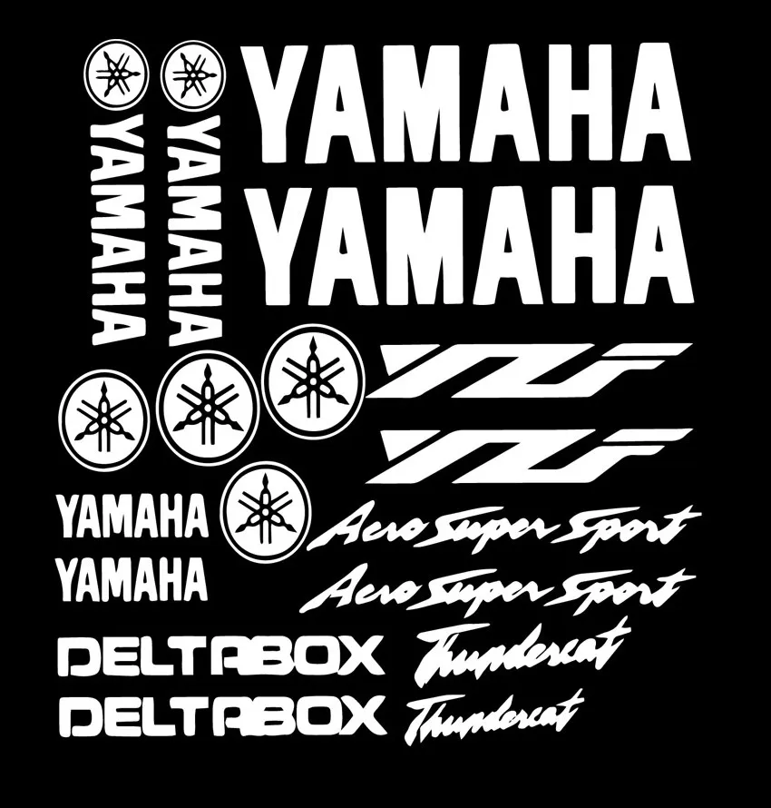 Мультяшная Автомобильная виниловая наклейка Yamaha креативная на автомобиль