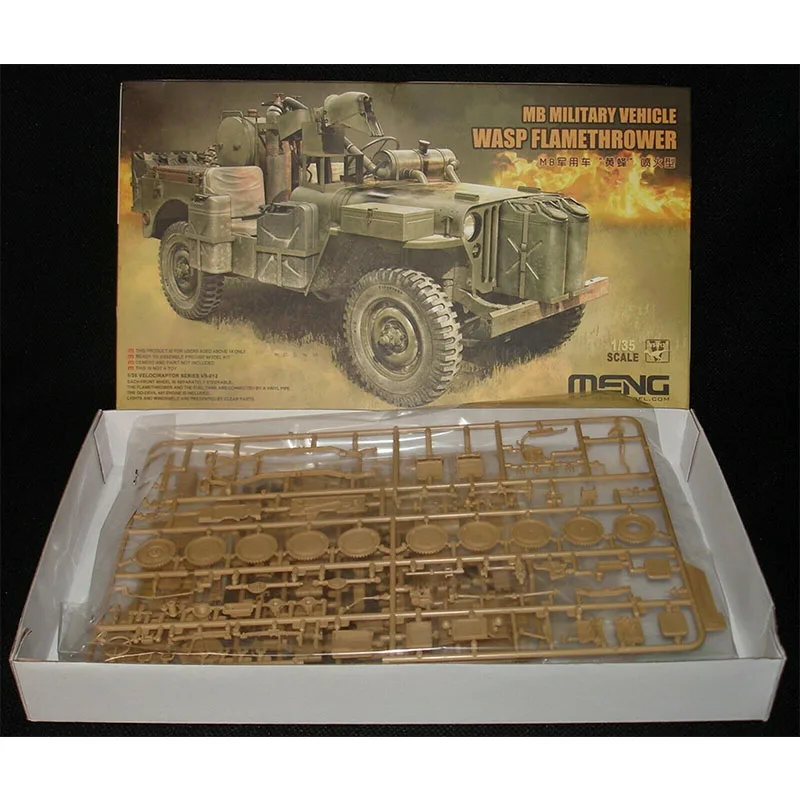Meng VS-012 масштаб 1/35 васп джип для огнемет военные пластиковые сборные модельные