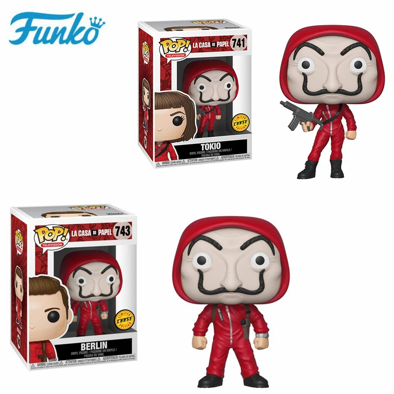 

Disney La Casa De Papel The Professor Denver Berlin Tokio Vinyl Model Doll Action Figures Toys Boy Birthday Gifts Present