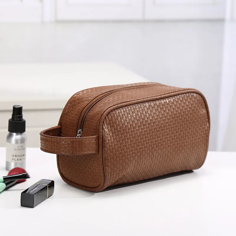 

UOSC Waterproof Toiletry PU Bags Leather Travel Cosmetic Bag Organizer Women Makeup Bag Neceser Make up Case Beauty Storage Bags