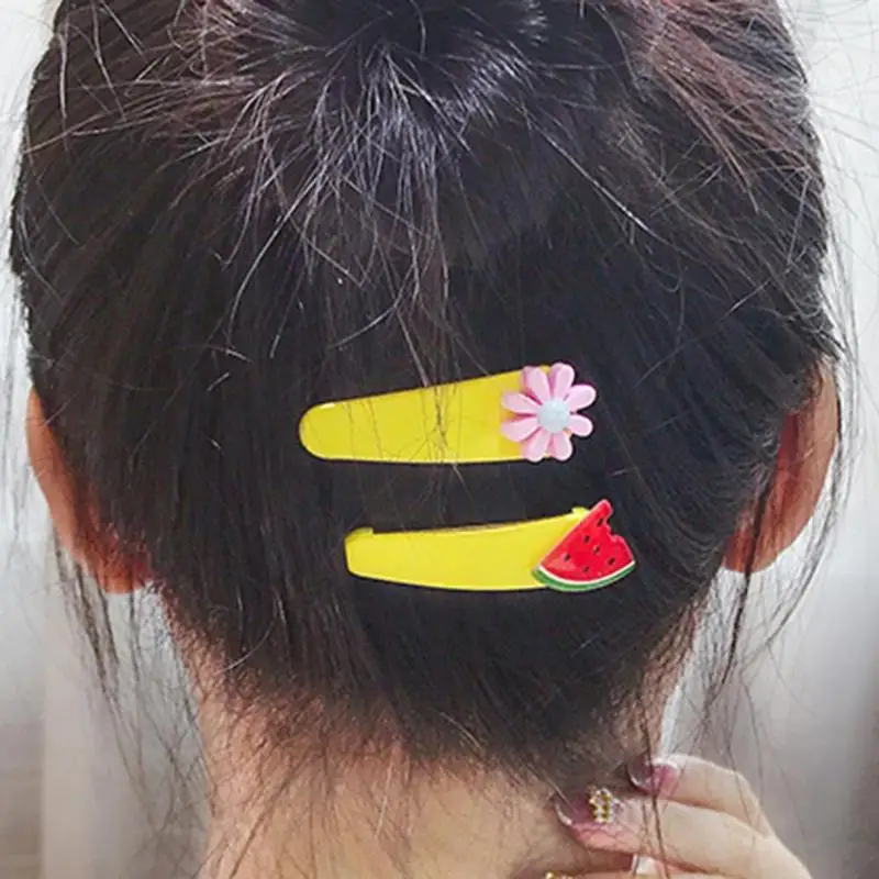2 шт./компл. милый Для женщин Заколки для волос с принтом арбуза типа &quotбанан&quot
