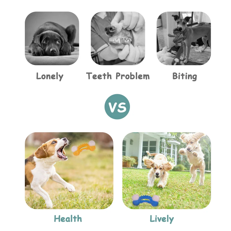 

Pet Dog Toys Tooth Cleaning Puppy Molar Bite Resistance Chew Toy Interactive Aggressive Chewers Dental Care Pet Supplies