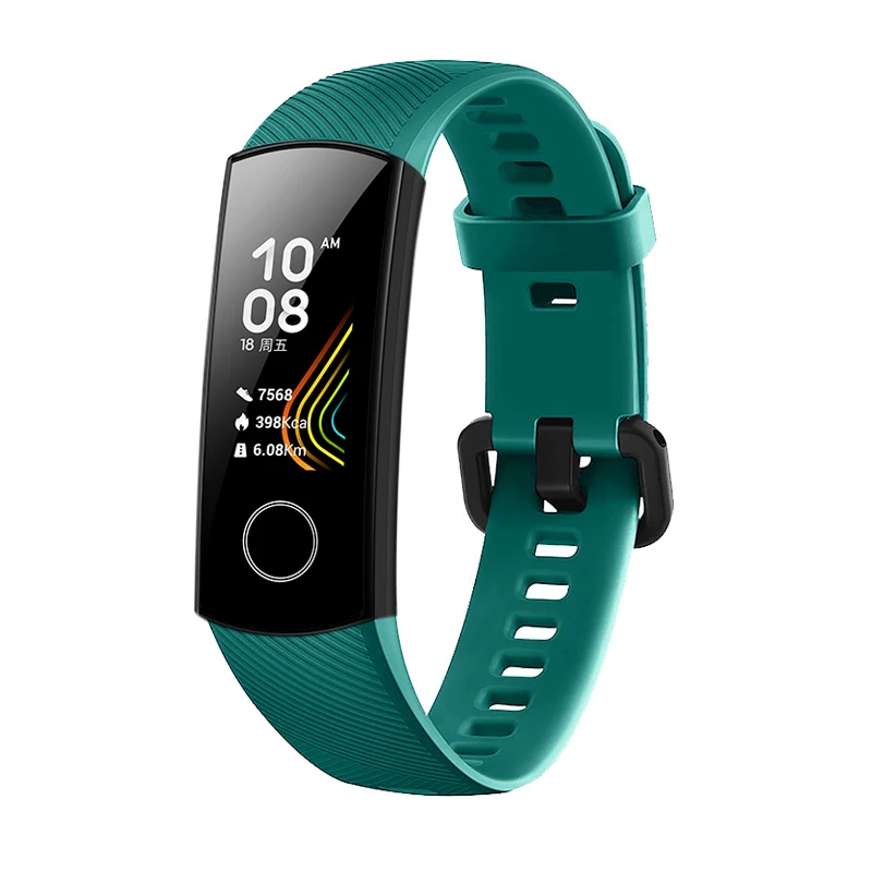 Силиконовый ремешок на запястье для huawei Honor Band 5 спортивный браслет ремешок для huawei Honor Band 5 Band 4 стандартная версия аксессуары