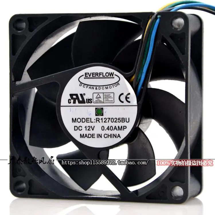 

Everflow R127025bu 7025 12v 0.40a 7 см 4-провод PWM Контроль температуры вентилятор