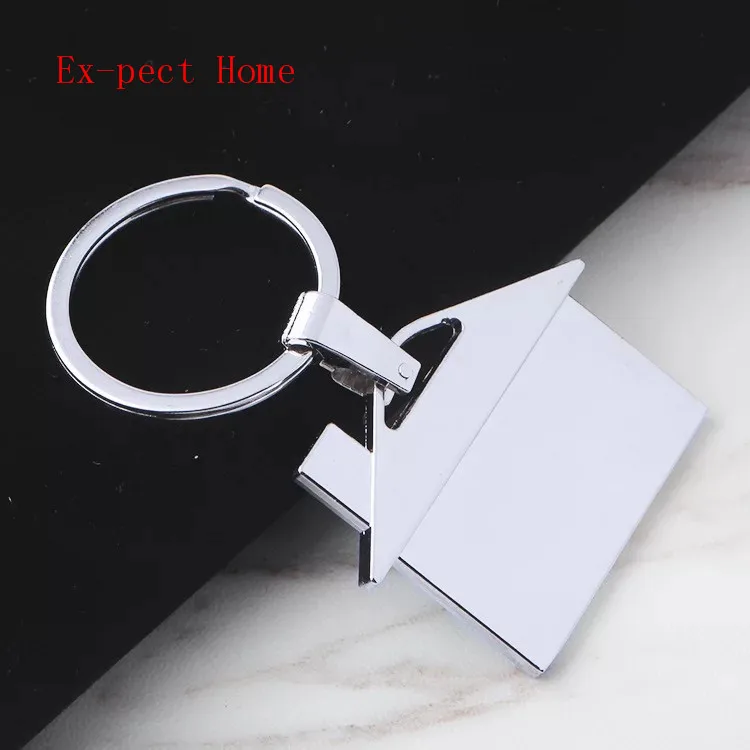 Llaveros de Casa de aleaci&oacute;n de Zinc, llaveros de Casa de Metal en blanco para regalos de bienes ra&iacute;ces, Env&iacute;o Gratis por DHL, 200 unids/lote-2