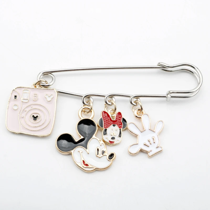 

Cartoon Cat Lovely Mickey Enamel Pin Clothes Shirt Jeans Brooch Badge Charm Pins Metal Brooches for Women Men