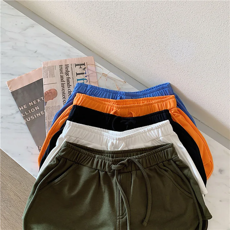 

Summer 2020 shorts Women's sports shorts with elastic belt Beach High waisted trousers home Women's underpants