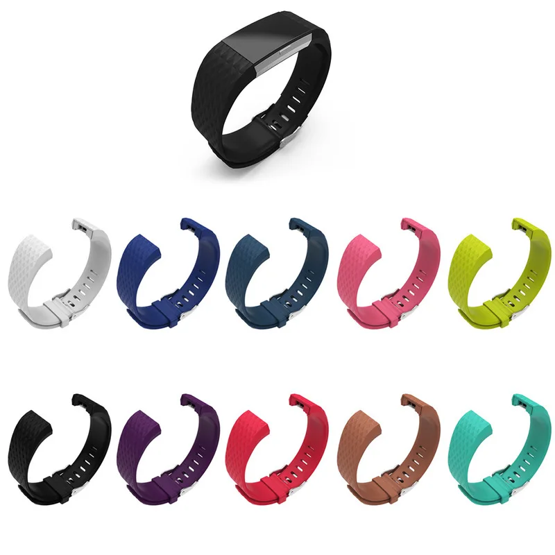 Ремешок для смарт-браслета для браслета FitBit Charge 2 20 мм сменный Браслет ремешок для силиконового спортивного браслета аксессуары