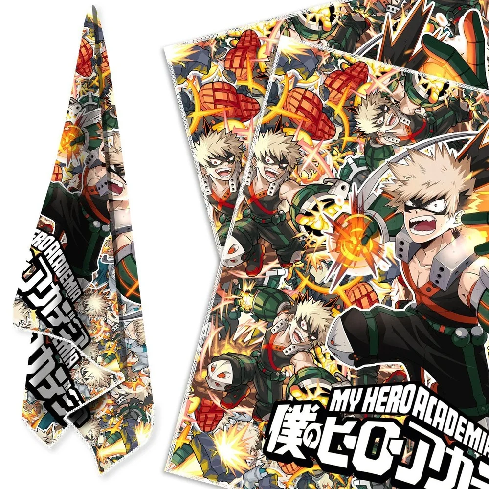 

Bakugou Katsuki Headbands My Hero Academia 2021 Anime Hair Accessories Turban Face Mask Wristband Cartoon Women Jewelry Men Gift