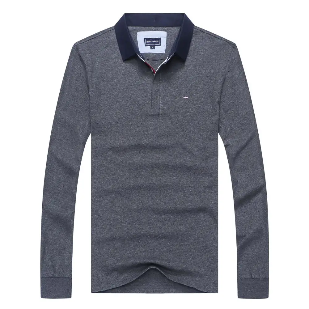 

Winter France Brand Winter Eden polo park shirt for men casual polos shirts Embroidery mens clothes dress shirt male M TO 3XL