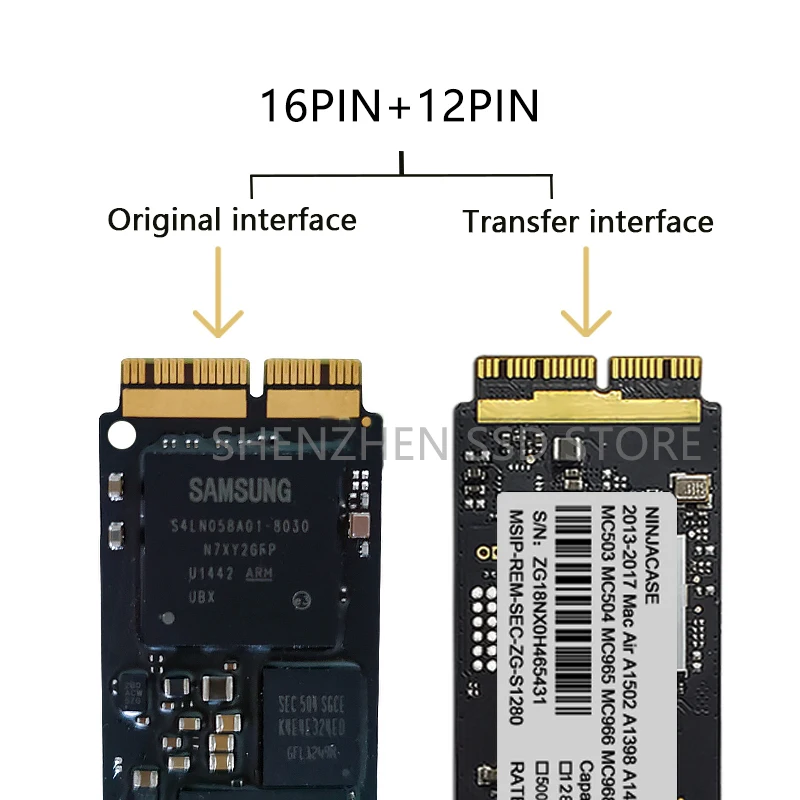 Новый 256 ГБ 512 ТБ M.2 SSD PCIe для Mac M2 NVMe жесткий диск Gen3x4 3D NAND Flash 1 MacBook Air Macbook Pro