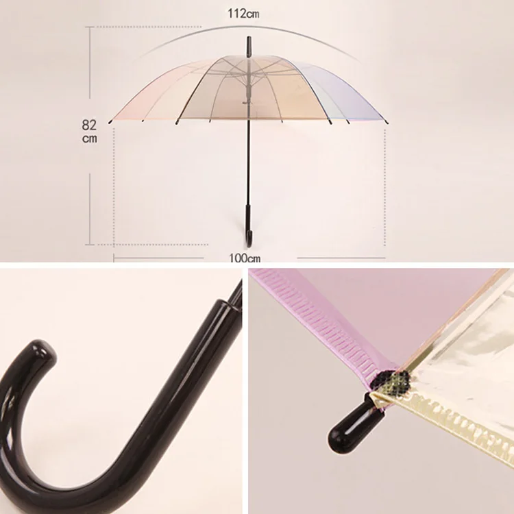 Эва (этиленвинилацетат) ложки с длинной ручкой прозрачный зонт красочные пузырь