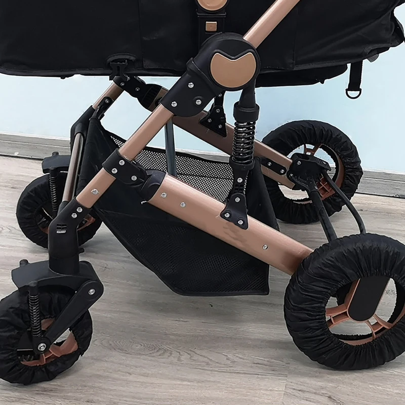Funda para cochecito de beb&eacute; antisuciedad, Protector de rueda, a prueba de polvo, tela Oxford, accesorios para cochecito de beb&eacute;-1