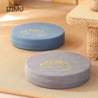 izimu 40x10cm yoga meditate pep hard texture meditation cushion backrest pillow japanese tatami mat removable and washable
