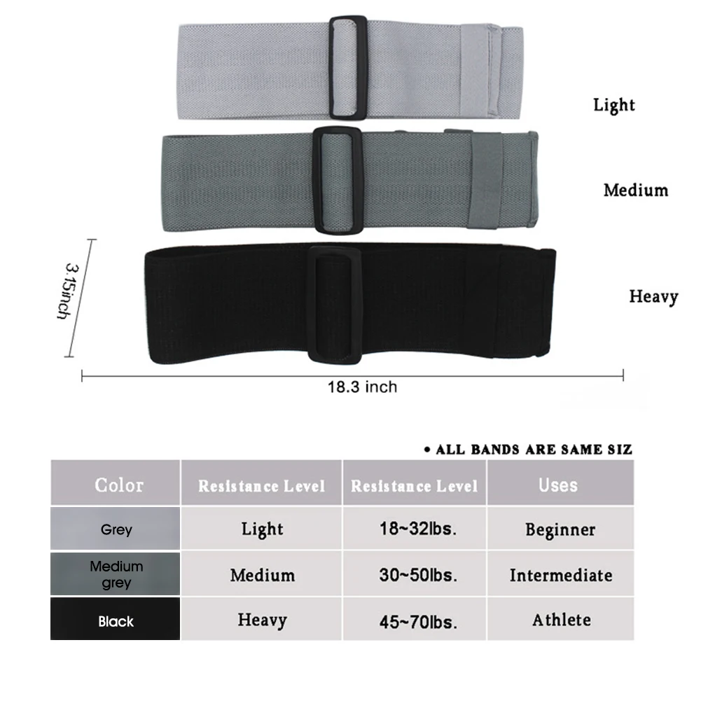 

NEW Resistance Bands for Men Women Light, Medium, Heavy Exercise Bands Booty Thighs Resistance Loop for Home Fitness