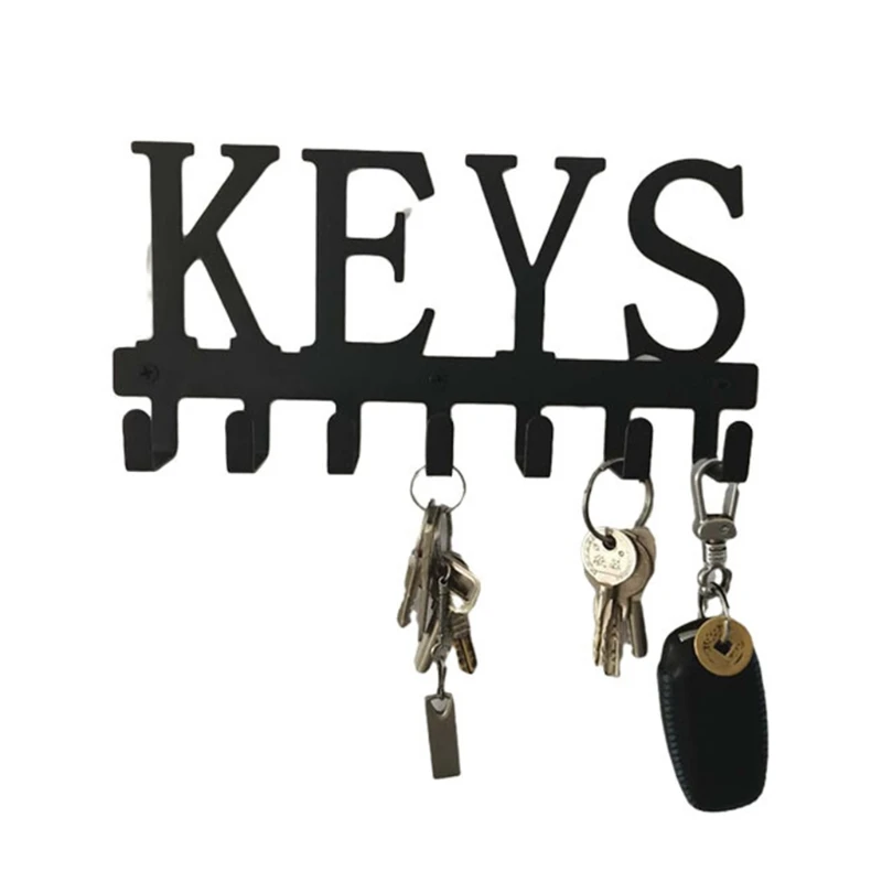 

Creative "KEYS" Words Shape Rack Hook Home Entrance Key Holder Pegs Storage