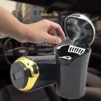 car flash car ashtray with solar car light and creative car interior car accessories car durable ashtray