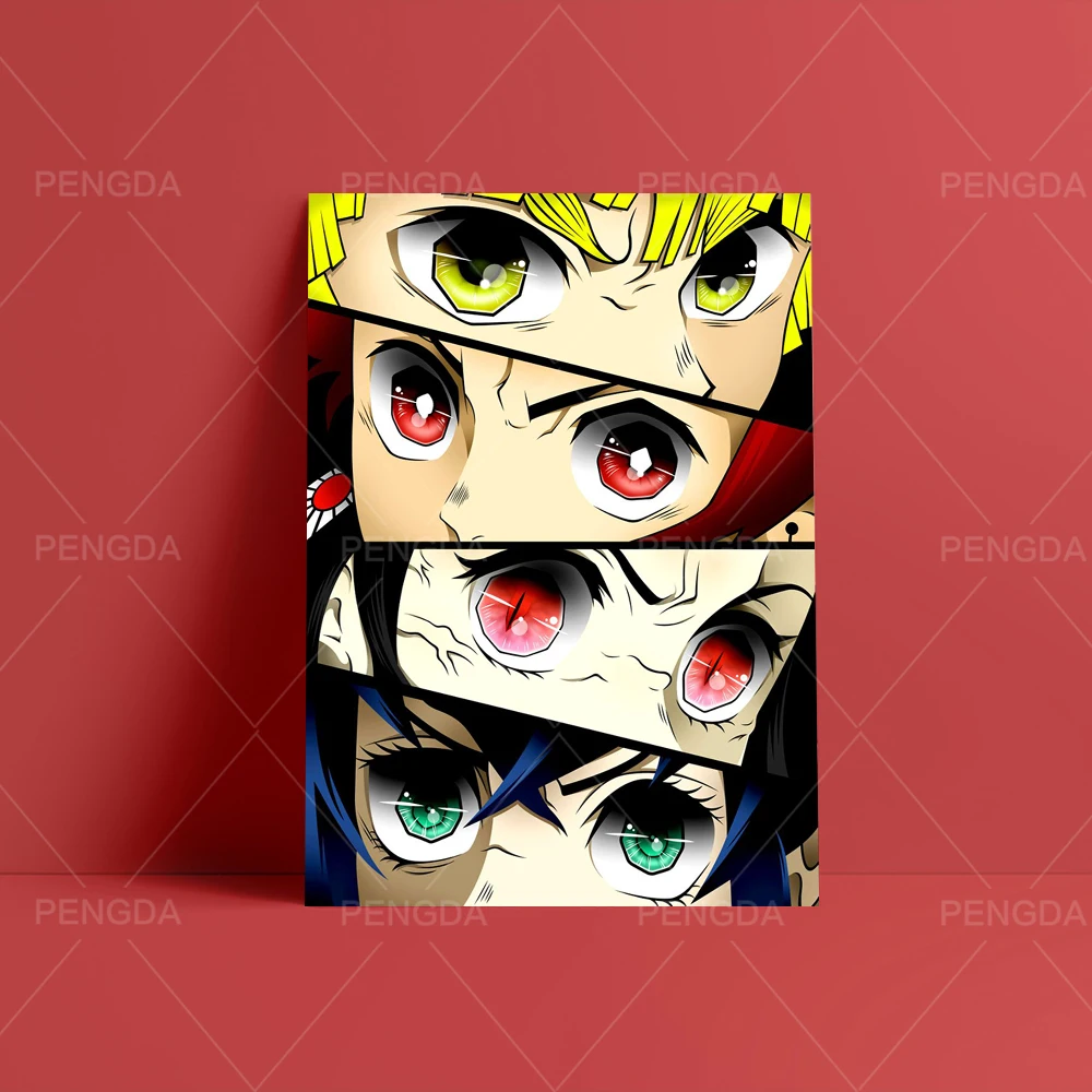 

Prints Posters Home Decor Canvas Japan Anime People Eyes Paintings Wall Artwork Modern Fight Bedroom Cuadros Modular Pictures