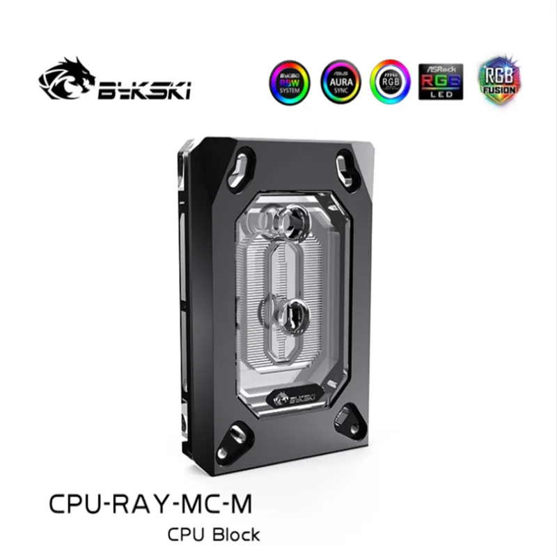 

Bykski CPU Block Water Cooling RGB SYNC For Ryzen threadripper7/Ryzen 5/Ryzen 3/AM4/AM3+/AM3/AM2+/AM2/FM2+/FM2/FM1 CPU-RAY-MC-M