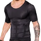 Коррекция осанки для мужчин, утягивающая футболка, корсет для груди и живота, жилет, мужской корректор живота, утягивающий Бодибилдинг