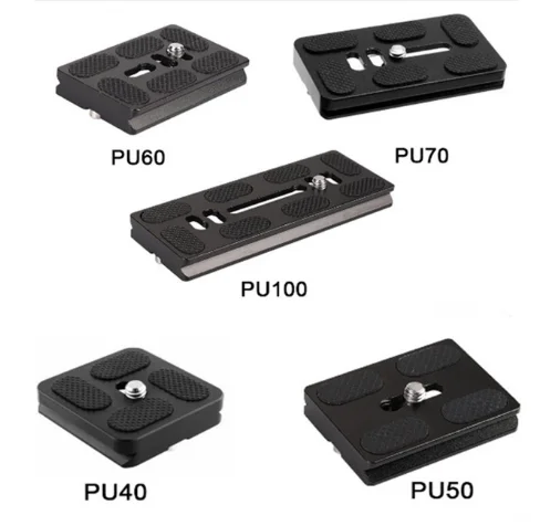 С пластиной быстрого крепления PU40 PU50 PU60 PU70 PU100 с 1/4 &quotвинтовым креплением для Arca