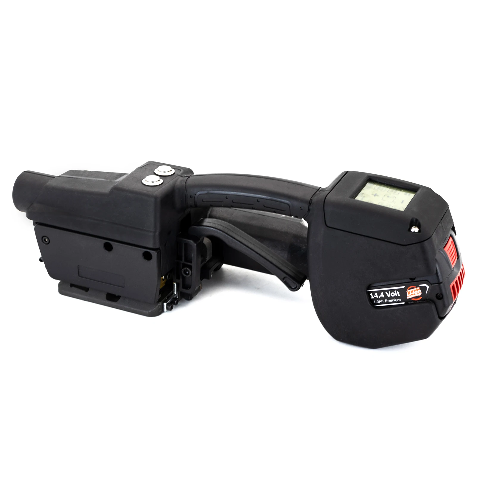 

Two Li-Battery Powered Pallet Wrapping Machine Electrical Strapping Tool with Operation Screen