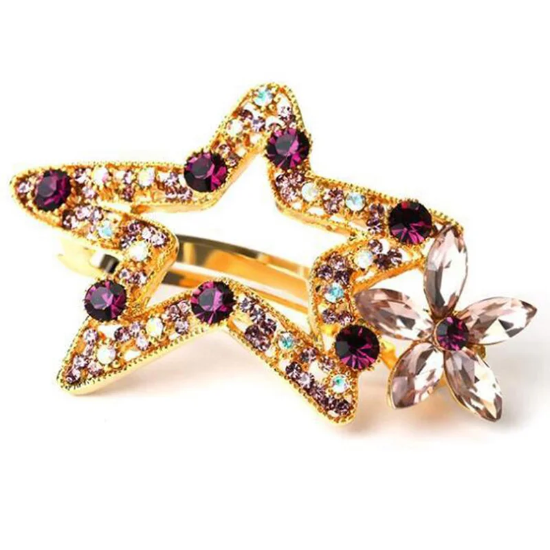 

1PC Korean Style Star Hair Card Clip Simple Spring Clip Headdress Hair Clip Hairpin Fashion Cute For Women Girls