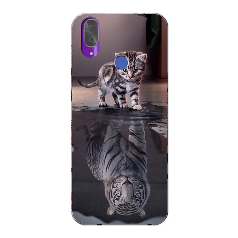Чехол для Cubot X19 X 19 5,9" чехол с принтом цветок Роза волк милый узорчатый мягкий силиконовый Кот Сова животное телефон Fundas чехлы - Цвет: M21