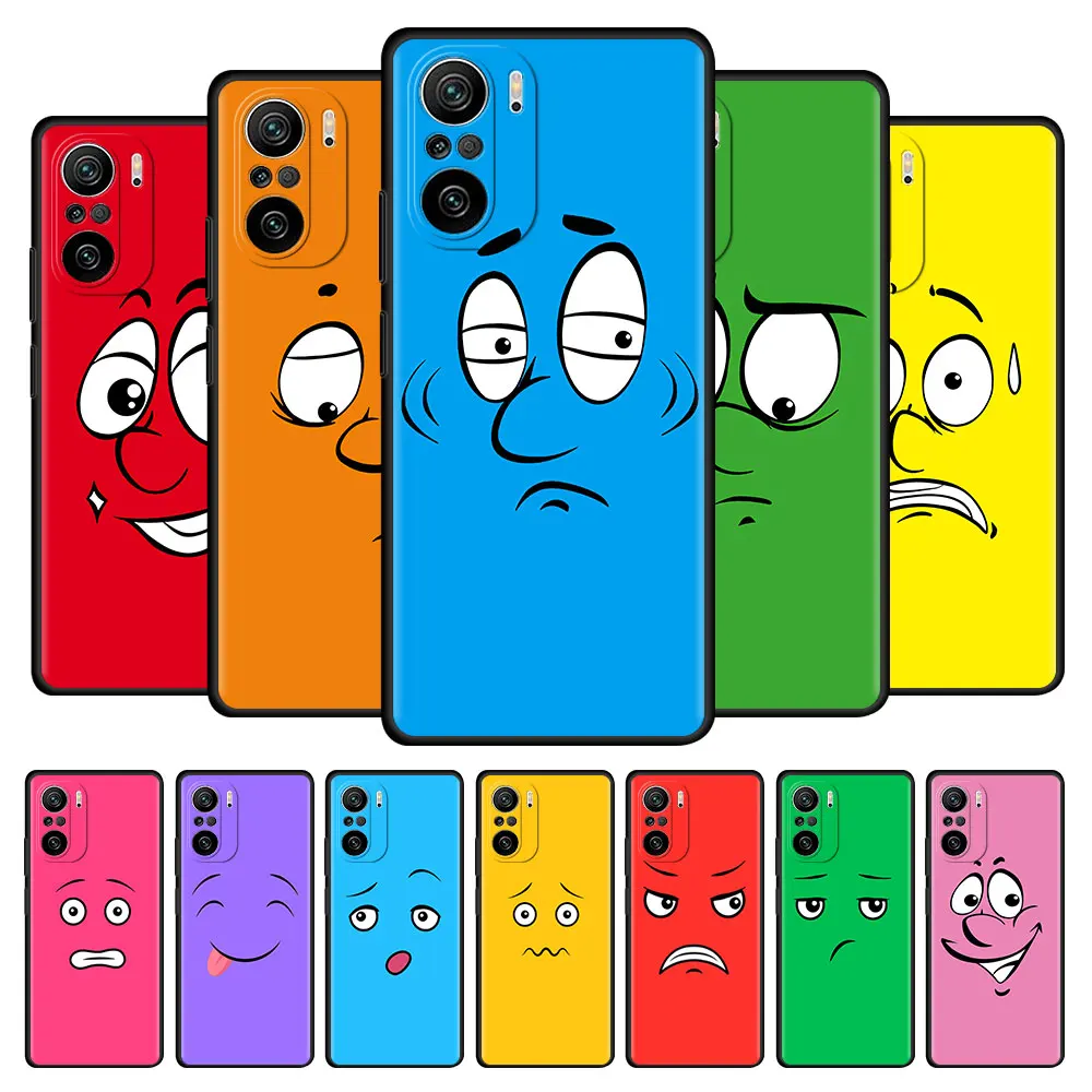 

Cartoon Funny Expression Case For Xiaomi Redmi Note 9S 9 8 8T 7 10 Pro Silicone Sac 9C 9A 8A 7 7A K40 Soft Back Phone Cover