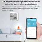 Датчик температуры и влажности Smart TUYA с Wi-Fi и ЖК-дисплеем, датчик температуры для Alexa Google Assistant, автоматизация зданий, датчик температуры