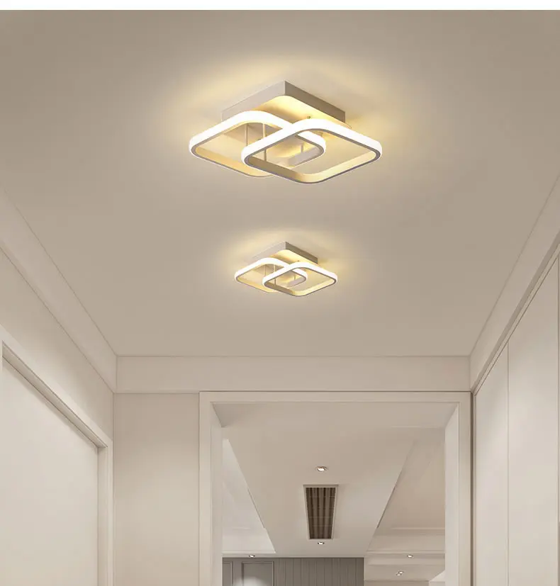 $45.79 Modern Acylic Led Dimming Ceiling Chandelier Lamp Square LED Plafon Light Fixtures lustre plafonnier with Remote for Home Decor