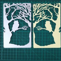 owl tree branch frame metal cutting dies for stamps scrapbooking stencils diy paper album cards decoration embossing 2020 new
