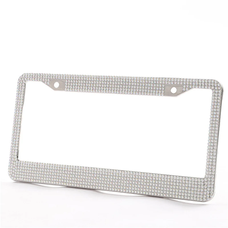Bling AB горный хрусталь кристалл США Стандартный номерной знак рамки из