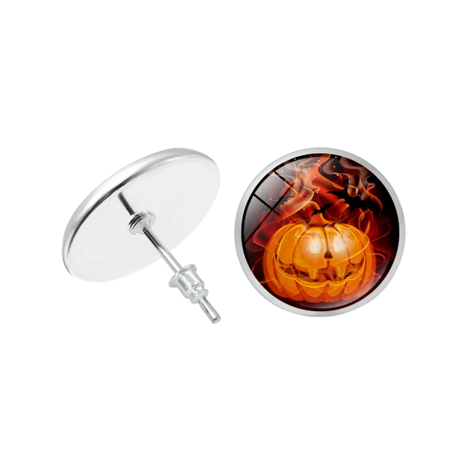 Хэллоуин сережки летучая мышь подвеска с изображением полной Луны на надписью