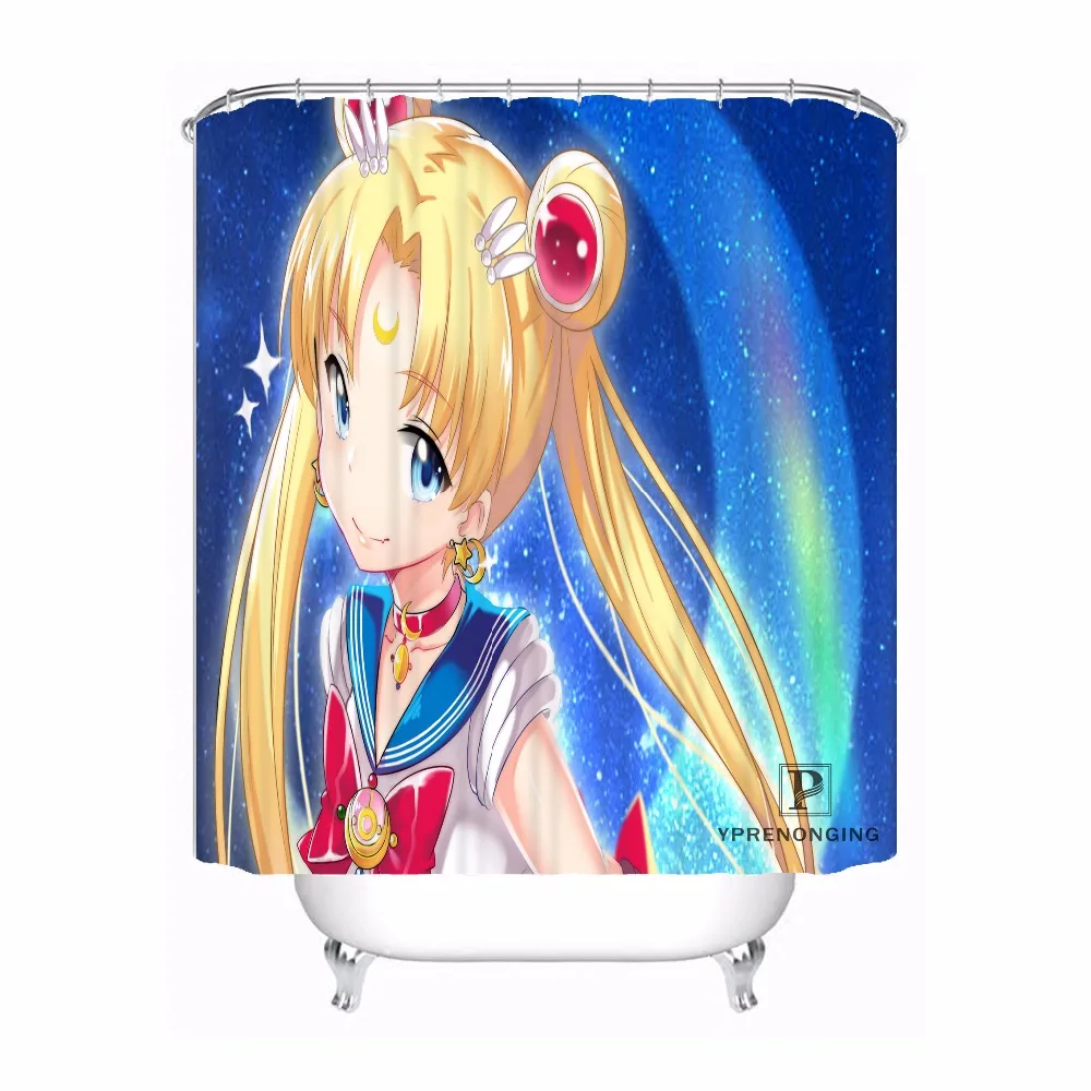 Индивидуальные Сейлор Мун Рендер Блум водонепроницаемый Душ занавес для дома