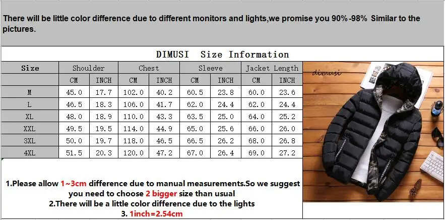 DIMUSI зимняя мужская куртка модная хлопковая плотная теплая парка пальто