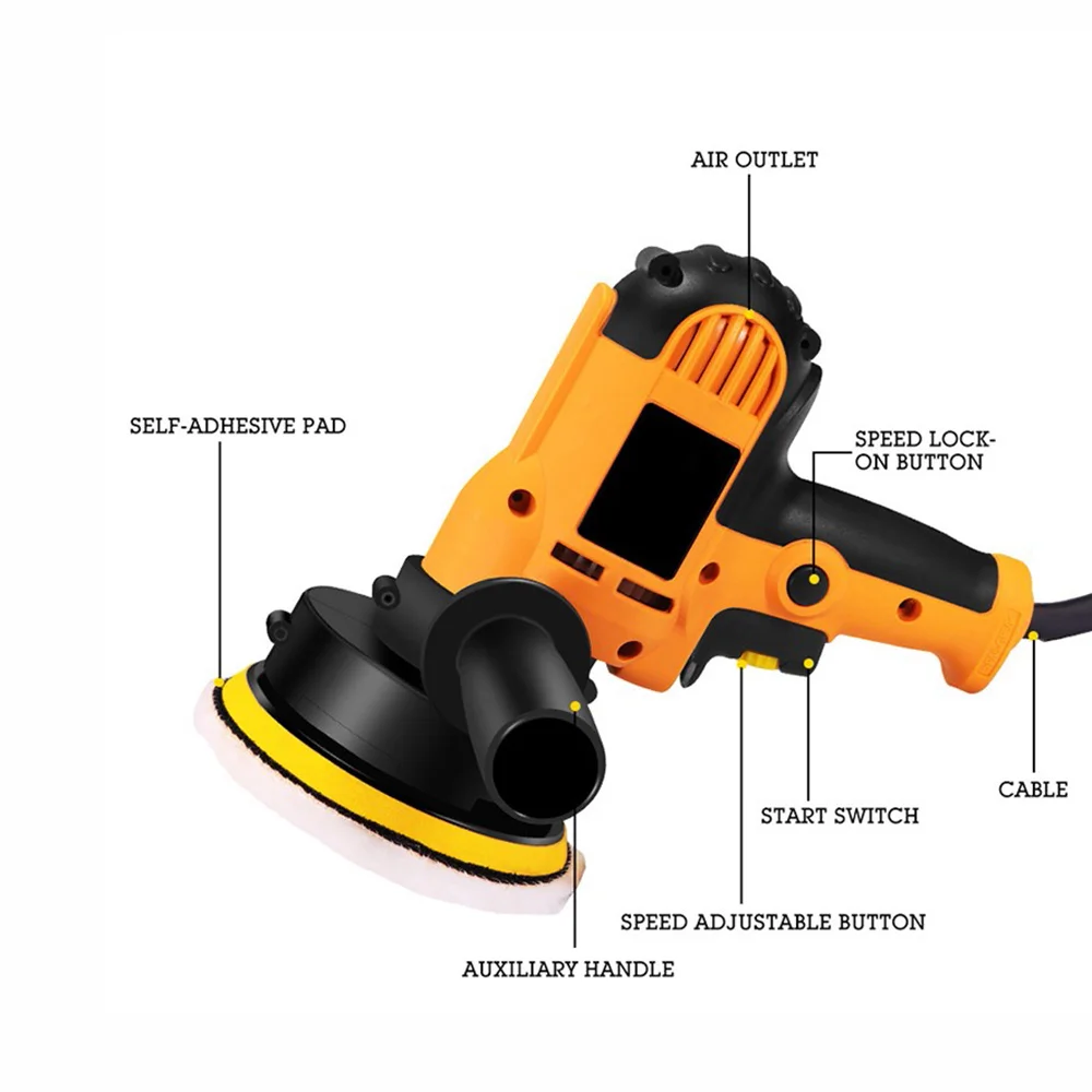 Электрическая полировальная машинка для автомобиля 220 В автоматическая