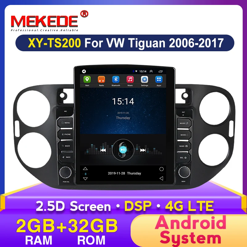 Автомобильное радио мультимедийное видео DSP HD 1024*768 2 + 32G навигация GPS для Volkswagen VW