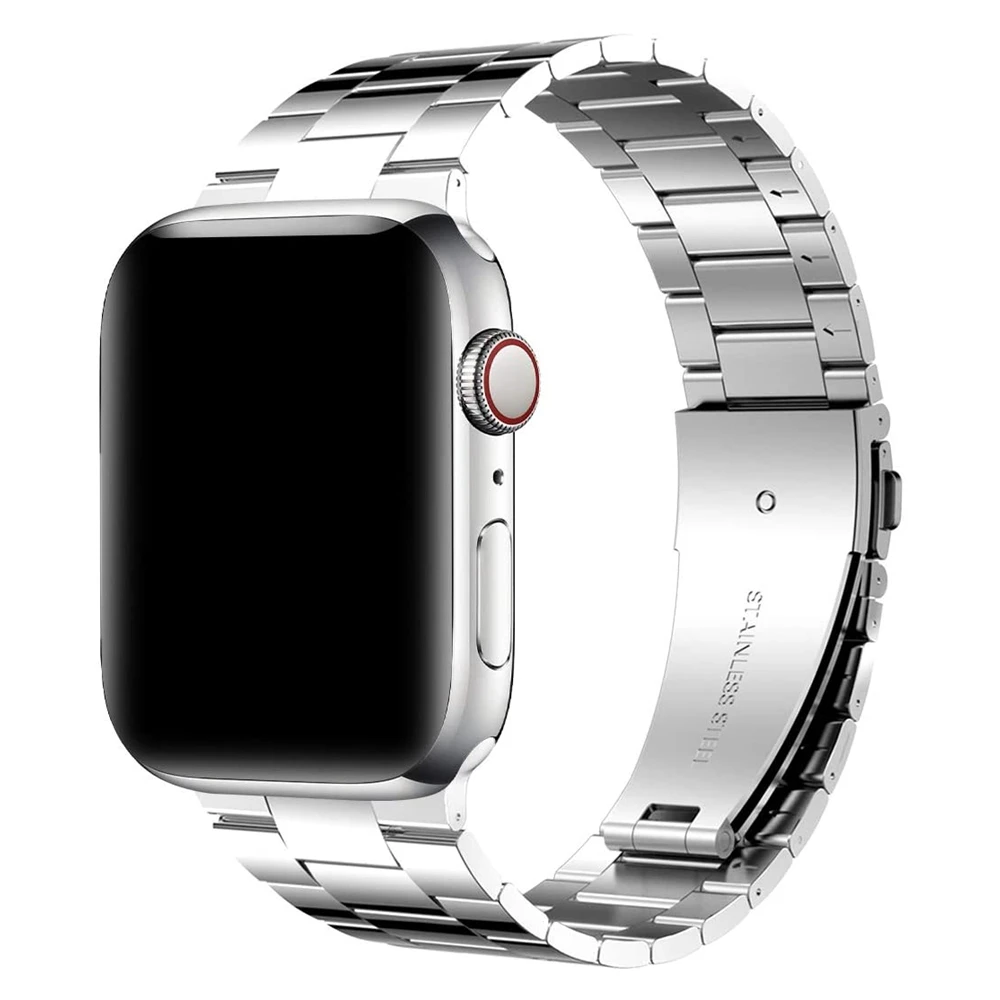 Обновленный адаптер металлический ремешок для Apple Watch Band 42 мм 44 38 40 Премиум